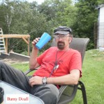 Barny Doall relaxing (A rair thing)