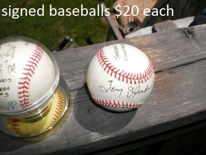 Signed Baseballs $20 Each